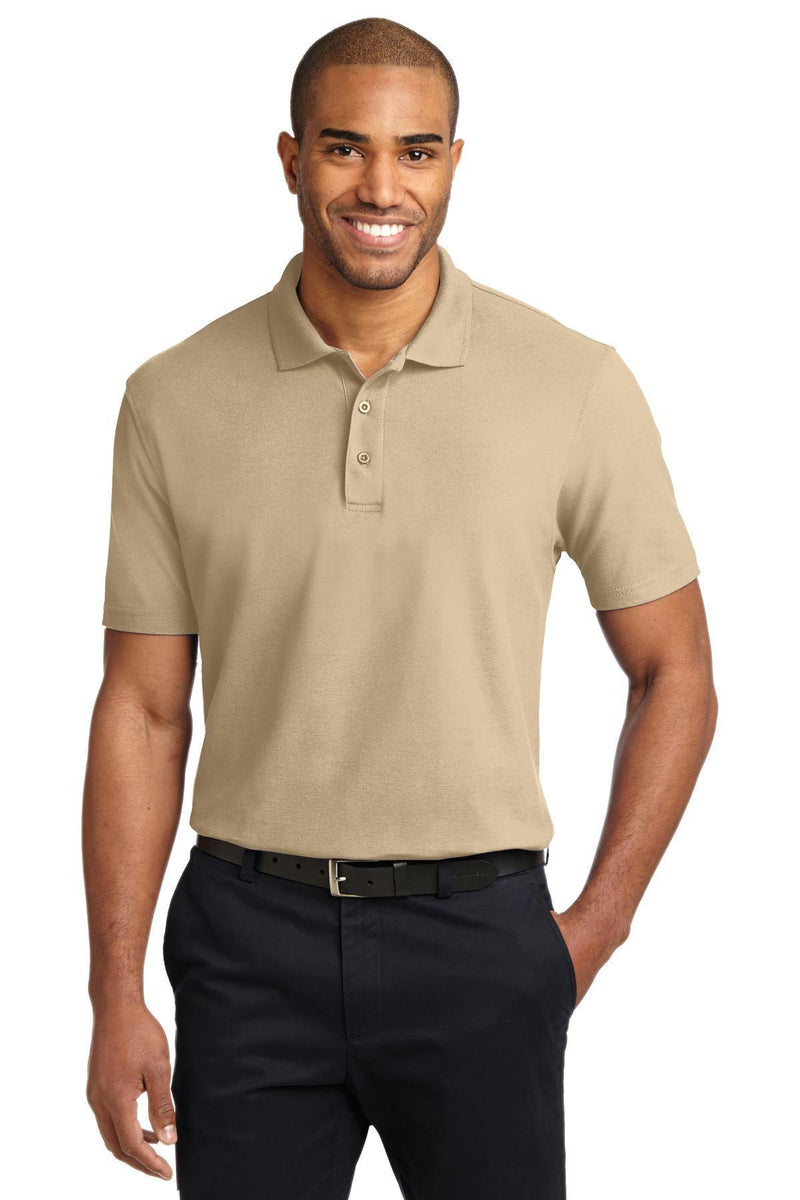 Port Authority Stain-Resistant Polo. K510-Polos/knits-Stone-6XL-JadeMoghul Inc.