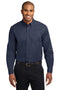 Port Authority Tall Long Sleeve Easy Care Shirt. TLS608-Woven Shirts-Navy/ Light Stone-4XLT-JadeMoghul Inc.