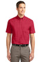 Port Authority Tall Short Sleeve Easy Care Shirt. TLS508-Woven Shirts-Red/ Light Stone-4XLT-JadeMoghul Inc.