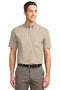 Port Authority Tall Short Sleeve Easy Care Shirt. TLS508-Woven Shirts-Stone-4XLT-JadeMoghul Inc.