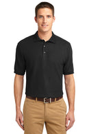 Port Authority Tall Silk Touch Polo. TLK500-Polos/knits-Black-4XLT-JadeMoghul Inc.