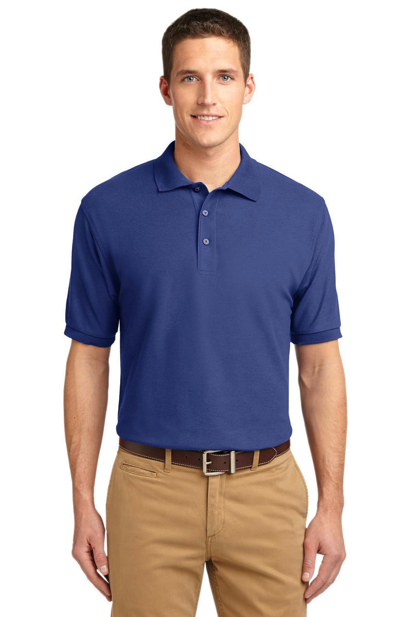 Port Authority Tall Silk Touch Polo. TLK500-Polos/knits-Mediterranean Blue-4XLT-JadeMoghul Inc.