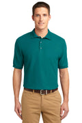 Port Authority Tall Silk Touch Polo. TLK500-Polos/knits-Teal Green-4XLT-JadeMoghul Inc.