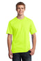 Port & Company - All-American Tee. USA100-T-shirts-Safety Green-4XL-JadeMoghul Inc.