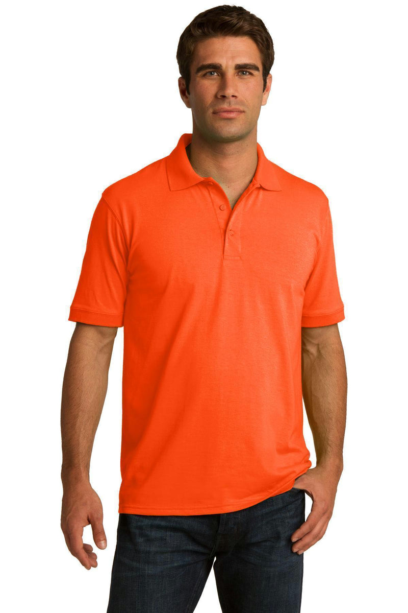 Port & Company Core Blend Jersey Knit Polo. KP55-Polos/knits-Safety Orange-6XL-JadeMoghul Inc.