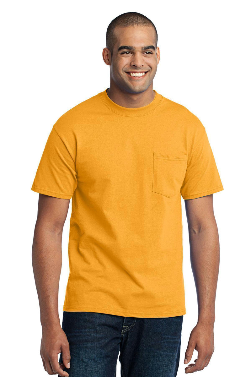 Port & Company - Core Blend Pocket Tee. PC55P-T-shirts-Gold-4XL-JadeMoghul Inc.