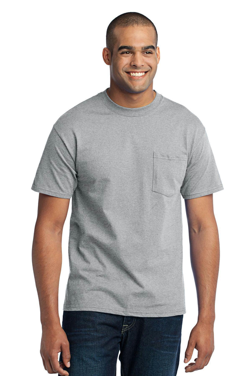 Port & Company - Core Blend Pocket Tee. PC55P-T-shirts-Purple-4XL-JadeMoghul Inc.