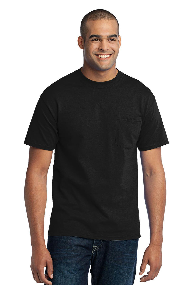 Port & Company - Core Blend Pocket Tee. PC55P-T-shirts-Purple-4XL-JadeMoghul Inc.