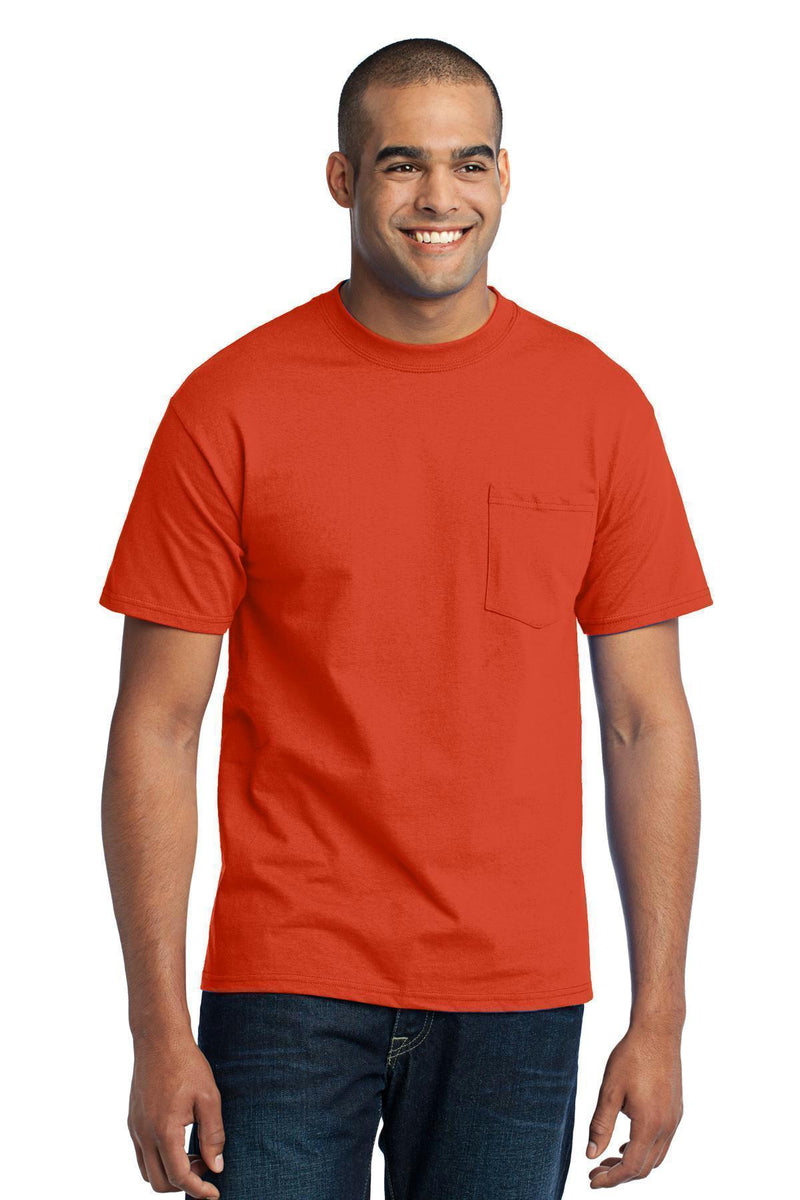 Port & Company - Core Blend Pocket Tee. PC55P-T-shirts-Purple-4XL-JadeMoghul Inc.