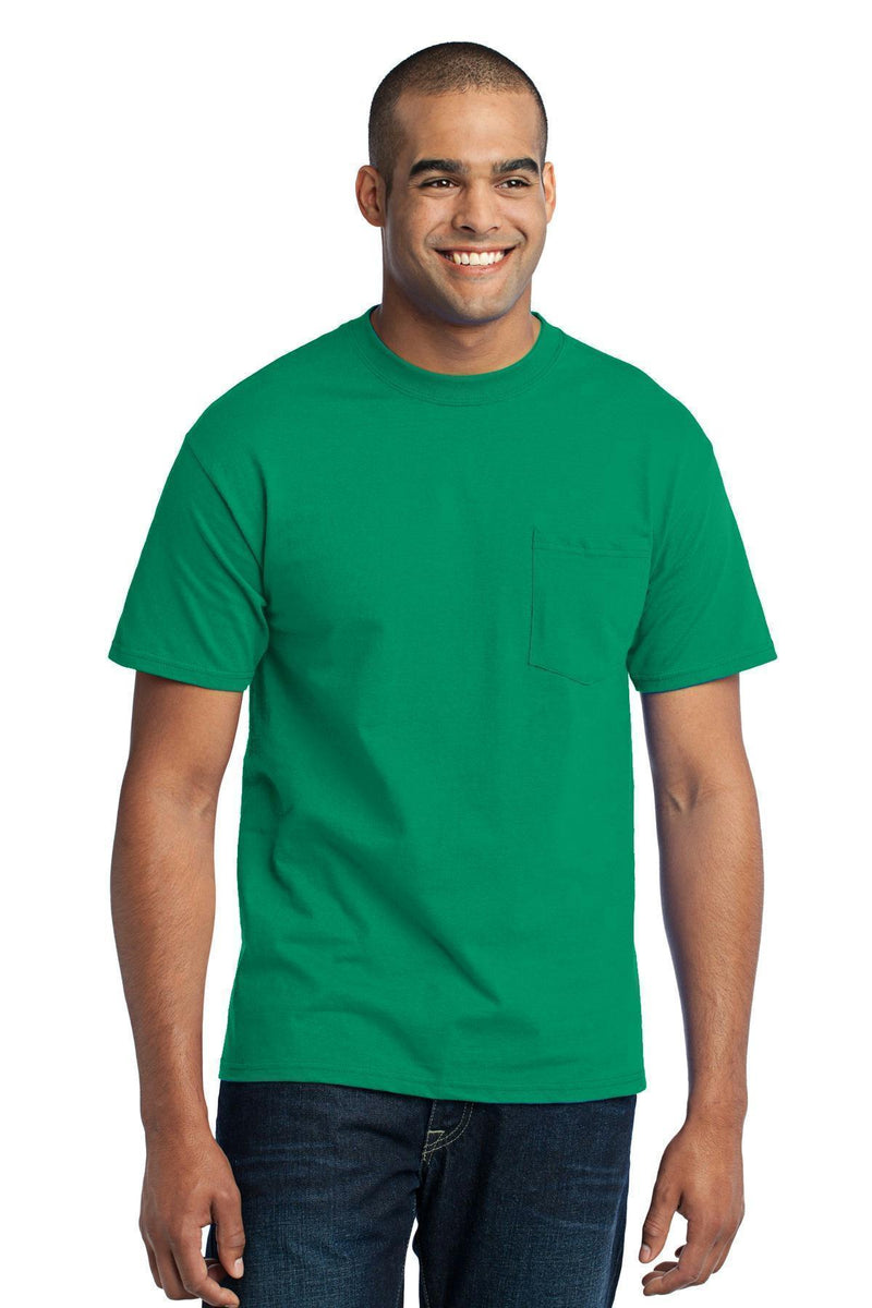 Port & Company - Core Blend Pocket Tee. PC55P-T-shirts-Purple-4XL-JadeMoghul Inc.