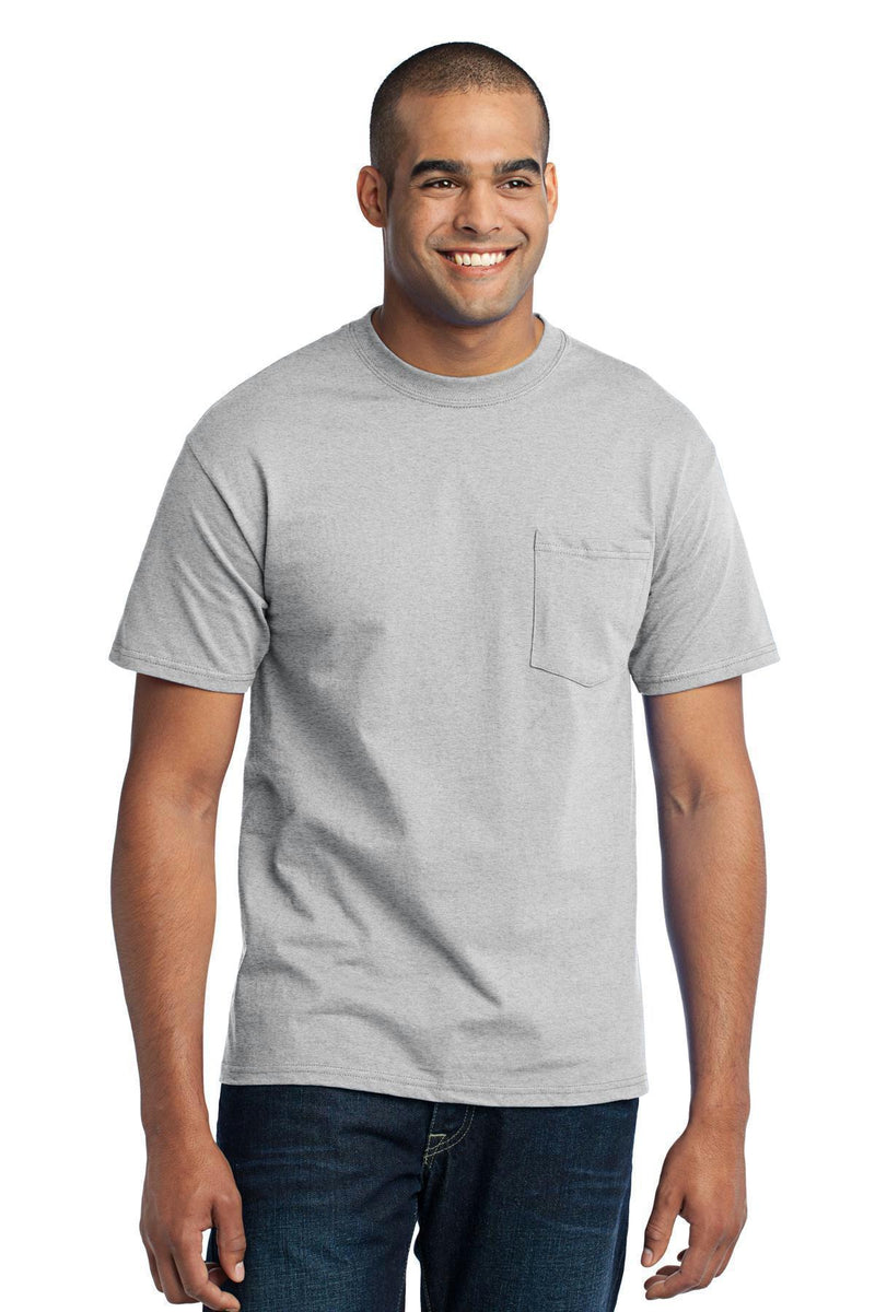 Port & Company - Core Blend Pocket Tee. PC55P-T-shirts-Purple-4XL-JadeMoghul Inc.