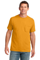 Port & Company Core Cotton Pocket Tee. PC54P-T-shirts-Gold-4XL-JadeMoghul Inc.