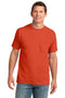 Port & Company Core Cotton Pocket Tee. PC54P-T-shirts-Orange-4XL-JadeMoghul Inc.