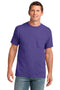 Port & Company Core Cotton Pocket Tee. PC54P-T-shirts-Purple-4XL-JadeMoghul Inc.