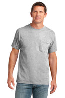 Port & Company Core Cotton Pocket Tee. PC54P-T-shirts-Yellow-4XL-JadeMoghul Inc.