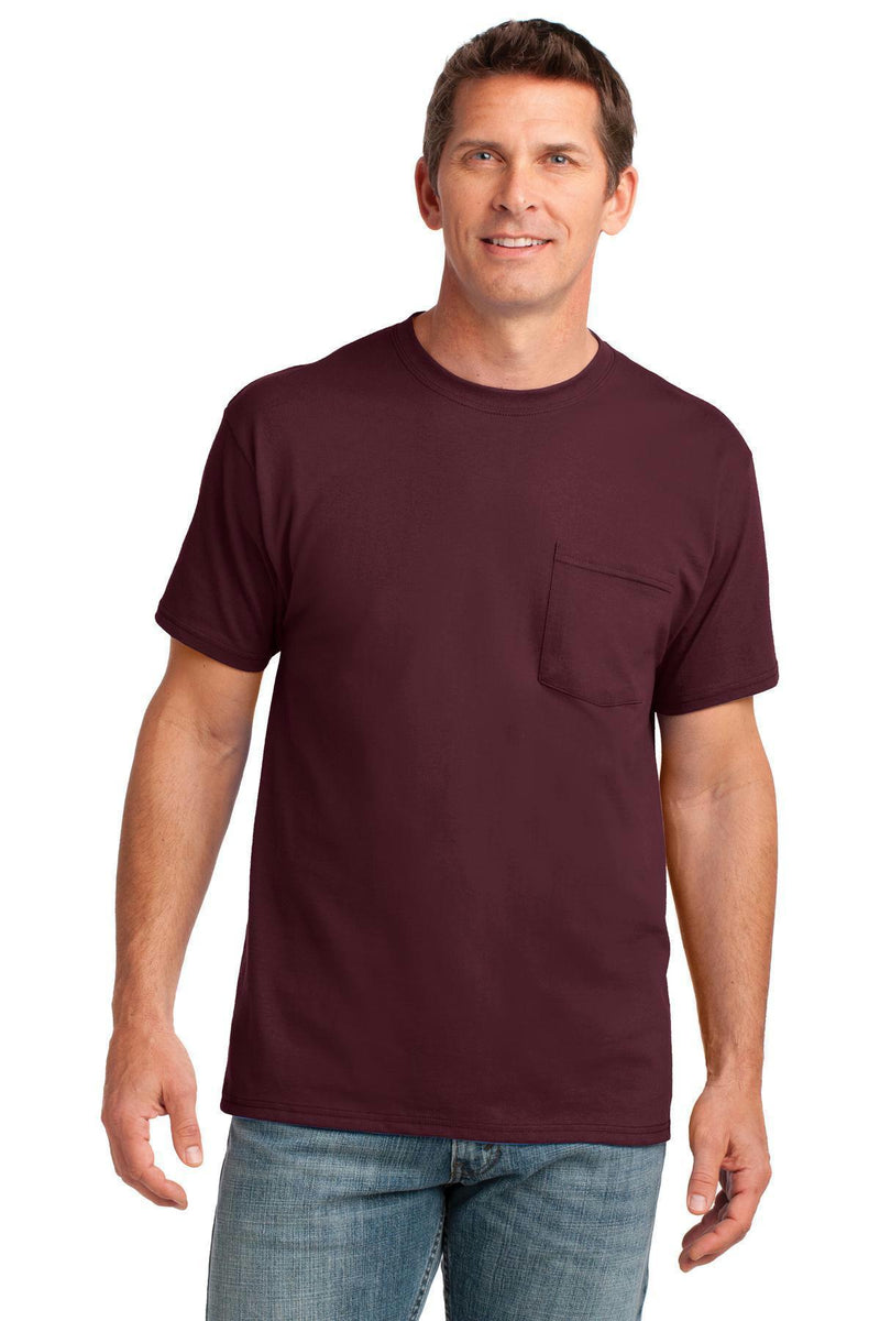 Port & Company Core Cotton Pocket Tee. PC54P-T-shirts-Yellow-4XL-JadeMoghul Inc.