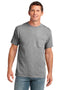 Port & Company Core Cotton Pocket Tee. PC54P-T-shirts-Yellow-4XL-JadeMoghul Inc.