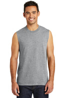 Port & Company Core Cotton Sleeveless Tee. PC54SL-T-shirts-Athletic Heather-4XL-JadeMoghul Inc.