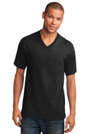Port & Company Core Cotton V-Neck Tee. PC54V-T-shirts-Jet Black-4XL-JadeMoghul Inc.