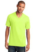Port & Company Core Cotton V-Neck Tee. PC54V-T-shirts-Neon Yellow-4XL-JadeMoghul Inc.