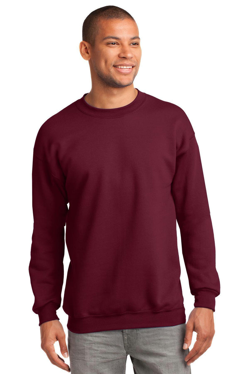 Port & Company - Essential Fleece Crewneck Sweatshirt. PC90-Sweatshirts/fleece-Cardinal-4XL-JadeMoghul Inc.