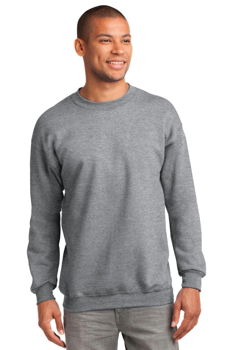 Port & Company - Essential Fleece Crewneck Sweatshirt. PC90-Sweatshirts/fleece-Dark Green-4XL-JadeMoghul Inc.