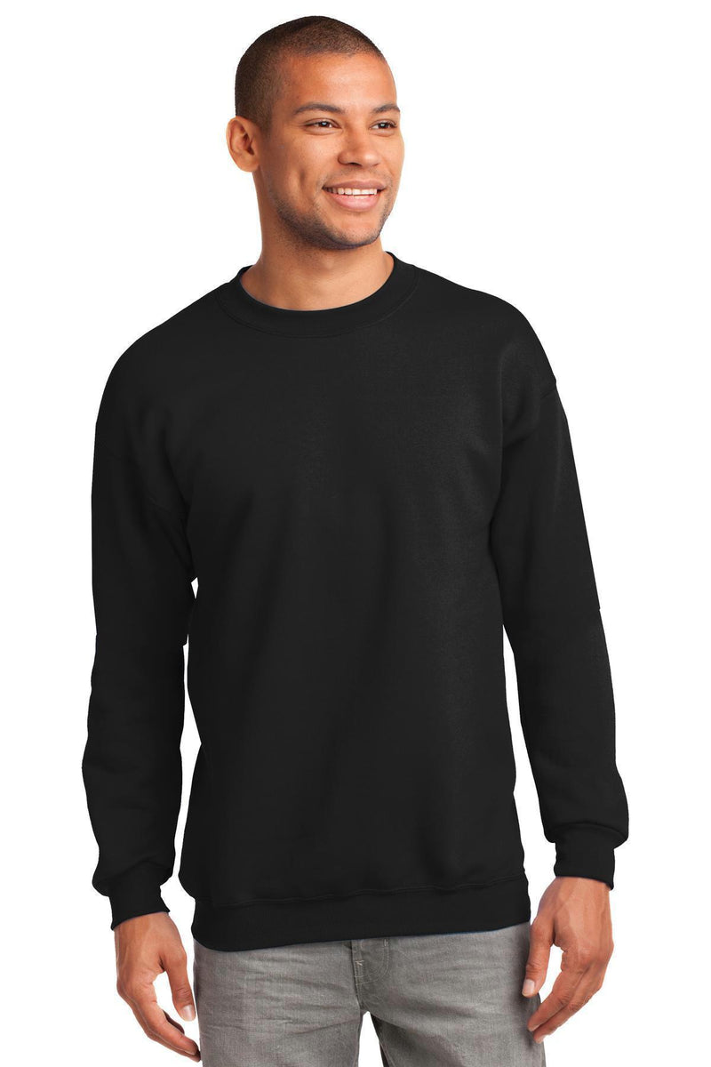 Port & Company - Essential Fleece Crewneck Sweatshirt. PC90-Sweatshirts/fleece-Jet Black-4XL-JadeMoghul Inc.