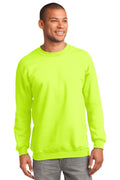 Port & Company - Essential Fleece Crewneck Sweatshirt. PC90-Sweatshirts/fleece-Safety Green-4XL-JadeMoghul Inc.