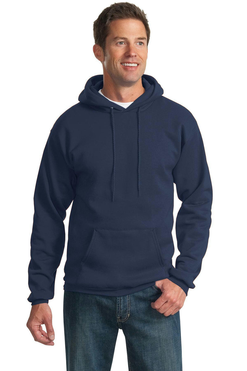 Port & Company - Essential Fleece Pullover Hooded Sweatshirt. PC90H-Sweatshirts/fleece-Navy-4XL-JadeMoghul Inc.