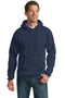 Port & Company - Essential Fleece Pullover Hooded Sweatshirt. PC90H-Sweatshirts/fleece-Navy-M-JadeMoghul Inc.