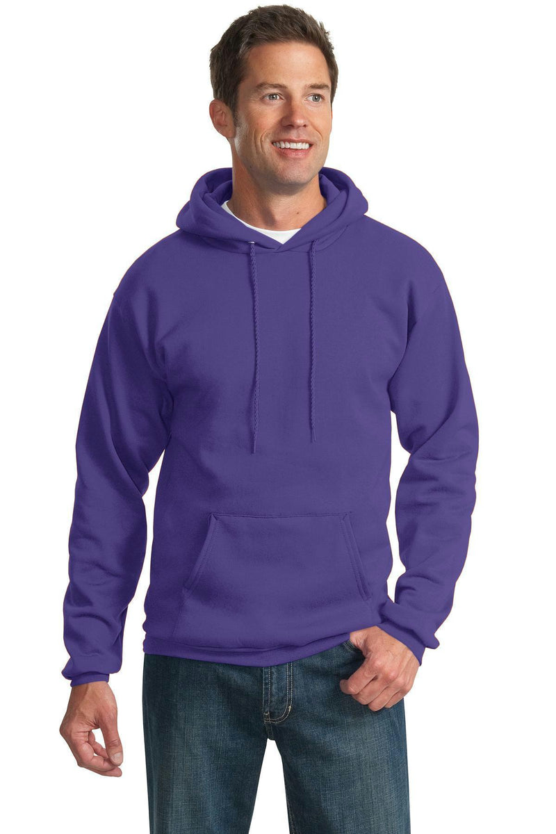 Port & Company - Essential Fleece Pullover Hooded Sweatshirt. PC90H-Sweatshirts/fleece-Purple-4XL-JadeMoghul Inc.