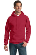 Port & Company - Essential Fleece Pullover Hooded Sweatshirt. PC90H-Sweatshirts/fleece-Red-M-JadeMoghul Inc.