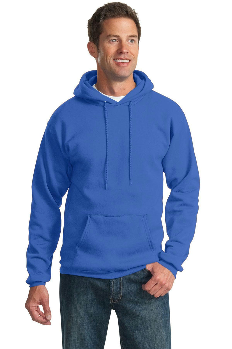 Port & Company - Essential Fleece Pullover Hooded Sweatshirt. PC90H-Sweatshirts/fleece-Royal-M-JadeMoghul Inc.