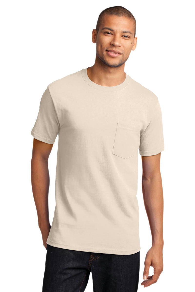 Port & Company - Essential Pocket Tee. PC61P-T-shirts-Natural-2XL-JadeMoghul Inc.