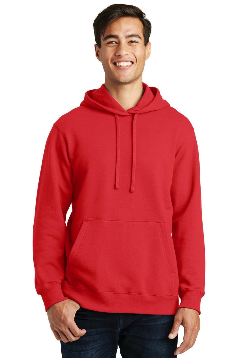 Port & Company Fan Favorite Fleece Pullover Hooded Sweatshirt. PC850H-Sweatshirts/fleece-Bright Red-4XL-JadeMoghul Inc.