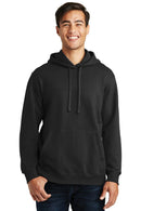 Port & Company Fan Favorite Fleece Pullover Hooded Sweatshirt. PC850H-Sweatshirts/fleece-Jet Black-4XL-JadeMoghul Inc.