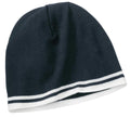 Port & Company - Fine Knit Skull Cap with Stripes. CP93-Caps-Navy/White-OSFA-JadeMoghul Inc.