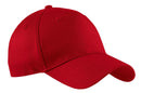 Port & Company - Five-Panel Twill Cap. CP86-Caps-Red-OSFA-JadeMoghul Inc.