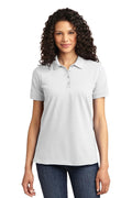 Port & Company Ladies Core Blend Pique Polo. LKP155-Polos/knits-White-4XL-JadeMoghul Inc.