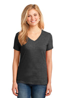 Port & Company Ladies Core Cotton V-Neck Tee. LPC54V-T-shirts-White-4XL-JadeMoghul Inc.