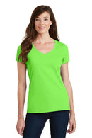 Port & Company Ladies Fan Favorite V-Neck Tee. LPC450V-T-shirts-Flash Green-4XL-JadeMoghul Inc.