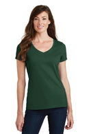 Port & Company Ladies Fan Favorite V-Neck Tee. LPC450V-T-shirts-Forest Green-4XL-JadeMoghul Inc.