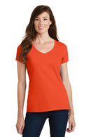 Port & Company Ladies Fan Favorite V-Neck Tee. LPC450V-T-shirts-Orange-4XL-JadeMoghul Inc.