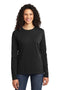 Port & Company Ladies Long Sleeve Core Cotton Tee. LPC54LS-T-shirts-Jet Black-4XL-JadeMoghul Inc.