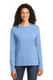 Port & Company Ladies Long Sleeve Core Cotton Tee. LPC54LS-T-shirts-Light Blue-4XL-JadeMoghul Inc.