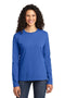 Port & Company Ladies Long Sleeve Core Cotton Tee. LPC54LS-T-shirts-Royal-4XL-JadeMoghul Inc.