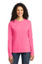 Port & Company Ladies Long Sleeve Core Cotton Tee. LPC54LS-T-shirts-Yellow-4XL-JadeMoghul Inc.
