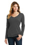 Port & Company Ladies Long Sleeve Fan Favorite V-Neck Tee. LPC450VLS-T-shirts-Charcoal-4XL-JadeMoghul Inc.