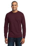 Port & Company - Long Sleeve Core Blend Tee. PC55LS-T-shirts-Athletic Maroon-6XL-JadeMoghul Inc.