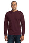 Port & Company - Long Sleeve Core Blend Tee. PC55LS-T-shirts-Athletic Maroon-6XL-JadeMoghul Inc.